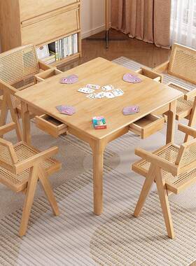 正方形实小方桌八仙32185桌家用餐专桌掼木蛋用桌牌棋牌桌打桌子