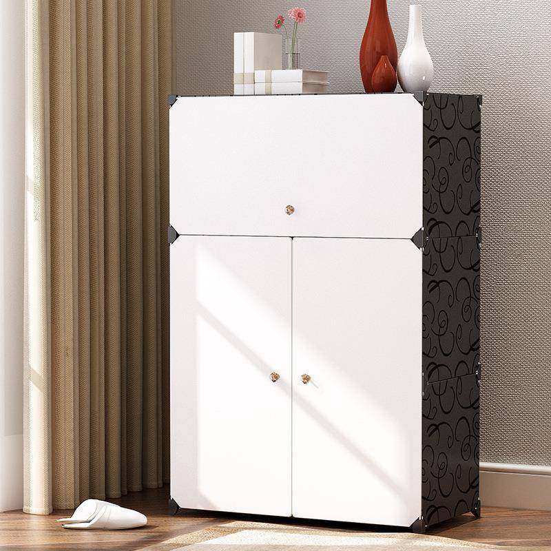 客厅易鞋柜纳鞋架简简约家具超薄鞋收柜厂家尘直销防组合塑料对开