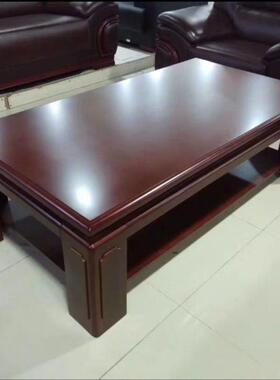 双层大茶几餐桌用简MJI约实茶桌木组装简易长两方现代时尚办公形