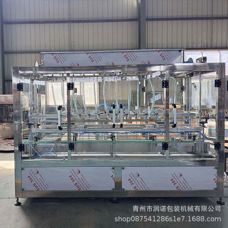 酱油醋灌装全自动液体调味品鲜灌装设104备负味压极料酒灌装机生