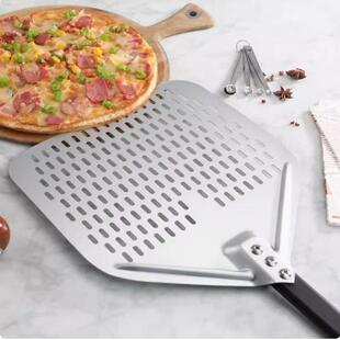 意式加长披萨铲出炉铲面包欧铲比萨转包饼铲圆打孔铲转接铲APPP灰