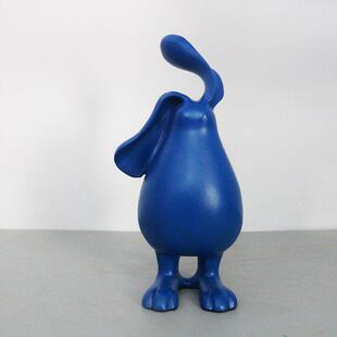 现代术树脂房白色长耳兔子摆艺TGM件样板售楼处客厅儿童房装软饰