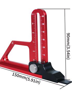 调台式高规0-60mm可调台式I锯51979深度合量规可公英制铝金木工DY