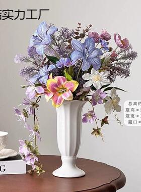 FQU束高端真假花围装饰高级造景场景布置拍照仿摆设轻奢桌面氛感