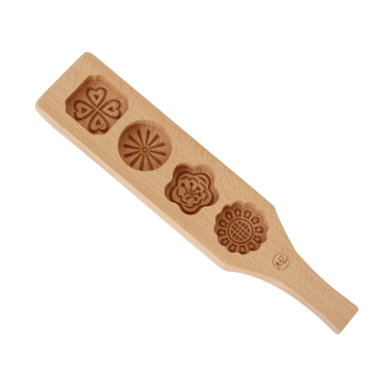 木质月饼模冰皮绿豆m糕中秋模具模子手工馒头大号老式家用模型印