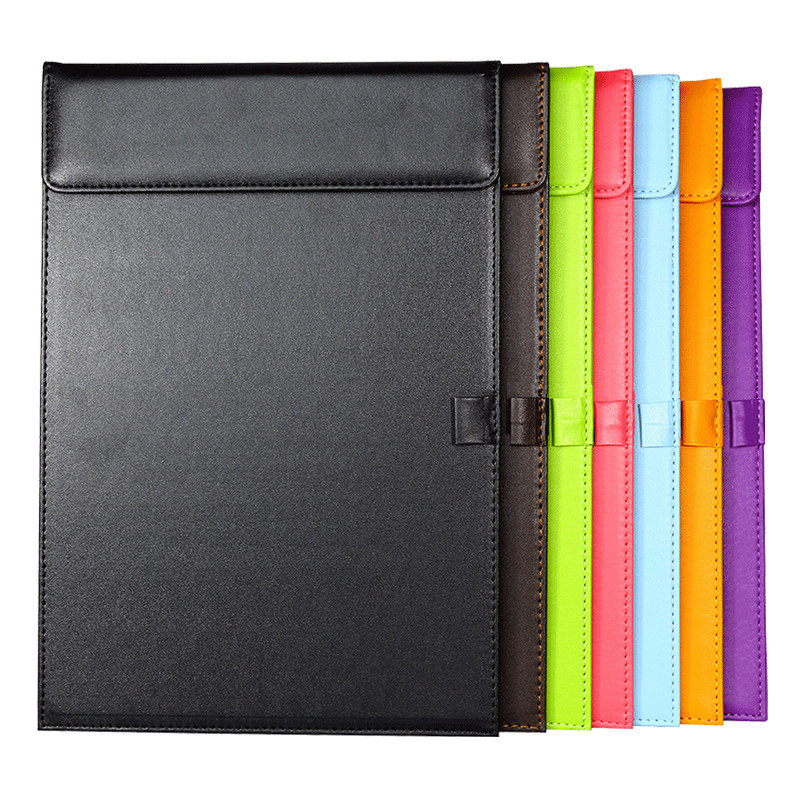 商务办公写d字垫板夹皮革写字板会议垫高档签字板夹板A4板文件夹