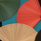 吉善日式 中国风全竹扇子折扇镂空古风男女士折叠扇手工迷你舞蹈扇