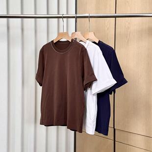 圆领短袖 春夏新款 正肩纯色T恤ONST04626023 妍妍粉丝专享