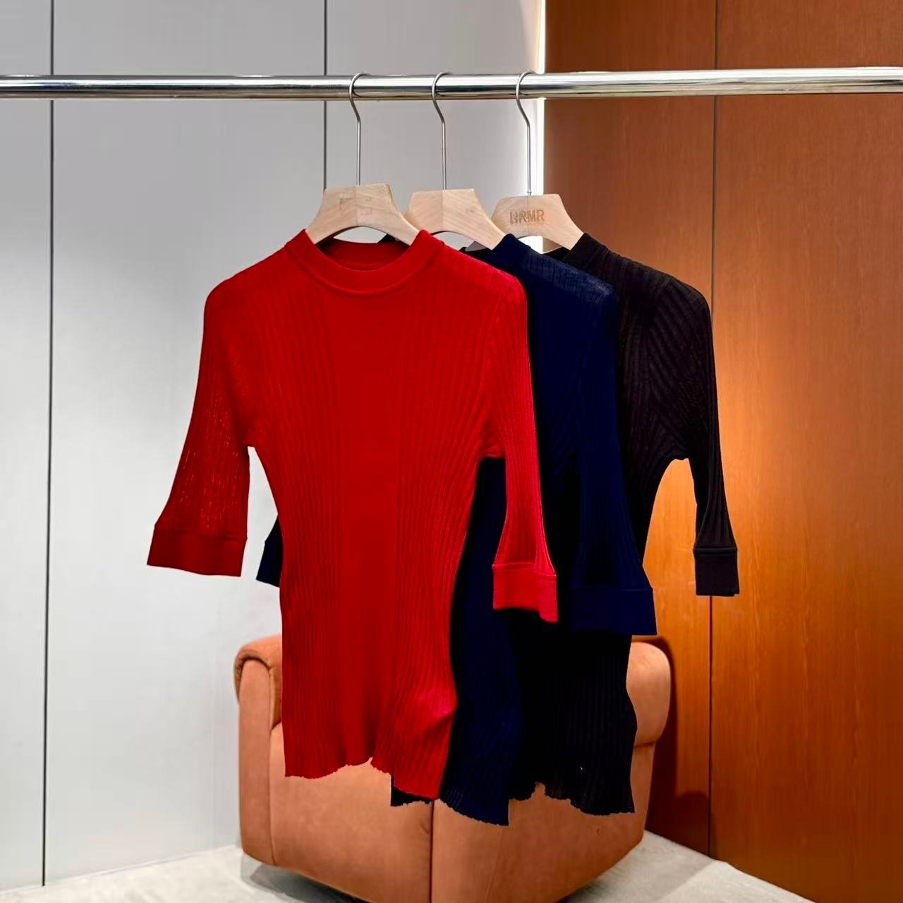 【妍妍粉丝专享】26新款修身半高领针织羊毛衫ONSM04615881