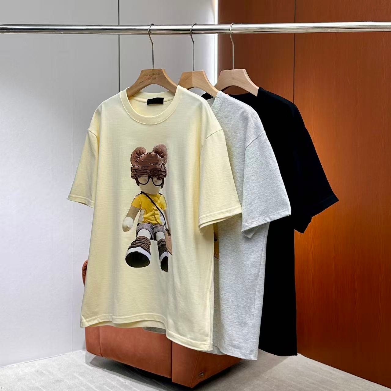 【妍妍粉丝专享】26新款卡通小熊宽松男女同款短袖ONST114615899