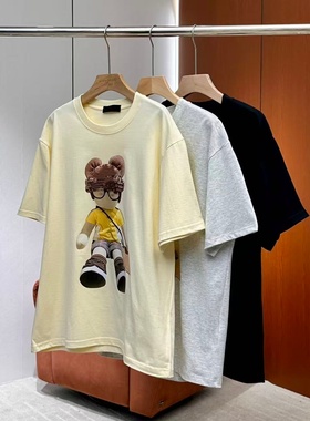 【妍妍粉丝专享】26新款卡通小熊宽松男女同款短袖ONST114615899