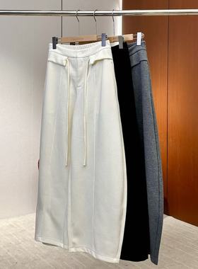 【妍妍粉丝专享】26新款慵懒风系带弯刀阔腿长裤ONKC170615910