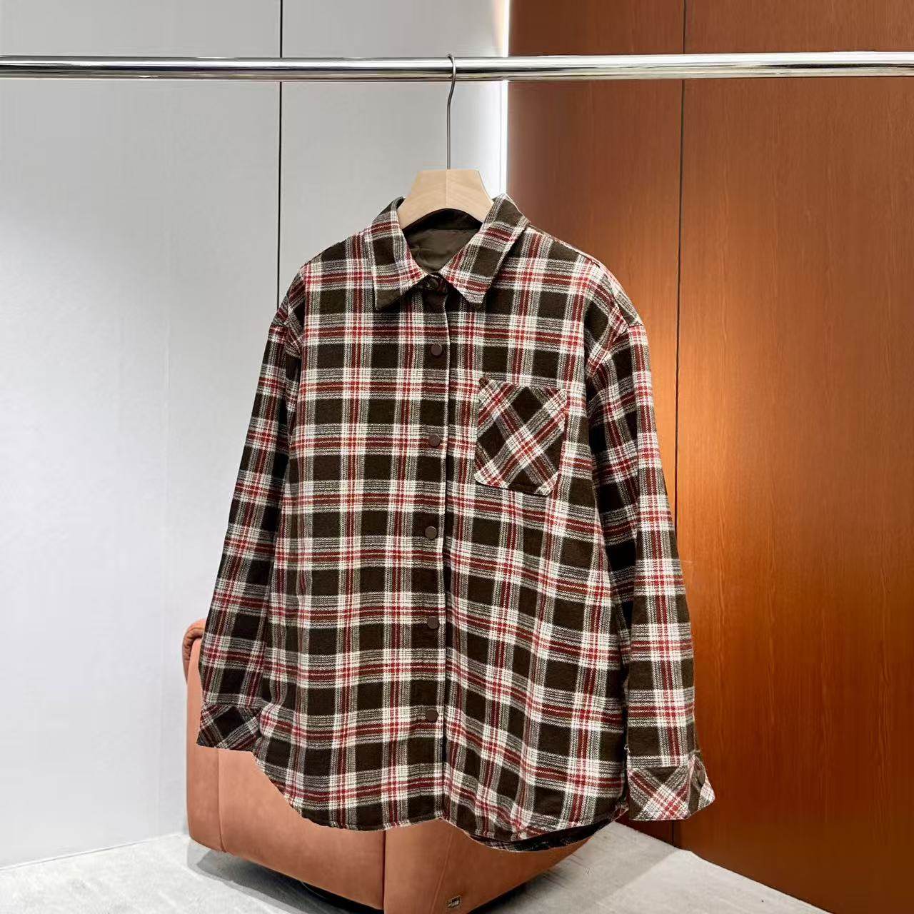 【妍妍粉丝专享】26新款复古风格子衬衫女翻领外套ONWC00615879,女装/女士精品,上衣,淘宝优惠券,粉丝福利购,淘宝优惠卷