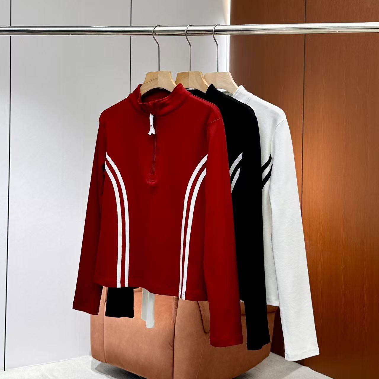 【妍妍粉丝专享】26新款运动风半拉链立领长袖上衣ONST201615886