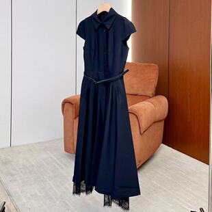 无袖 新款 26春季 收腰蕾丝拼接中长裙ONLL33636093 妍妍粉丝专享