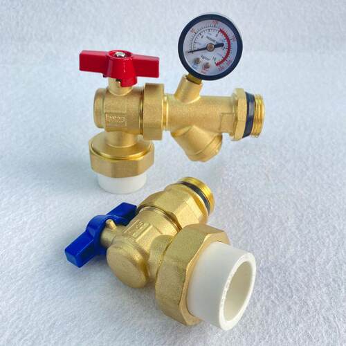 地暖全铜分水器总阀PPR32