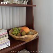 质果盘实木材质不规则复古木容量大pxx8S5TT客厅茶几创意木个性 质