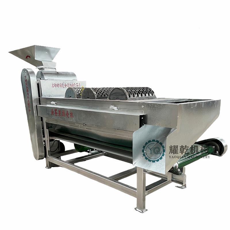 茶油果剥壳机 新型2000斤青木梓脱壳分离机 全套茶果剥皮去壳设备