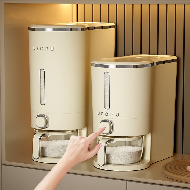 储粮桶密封防潮2024新款米桶高级大米面粉收纳盒自动X米箱米缸家