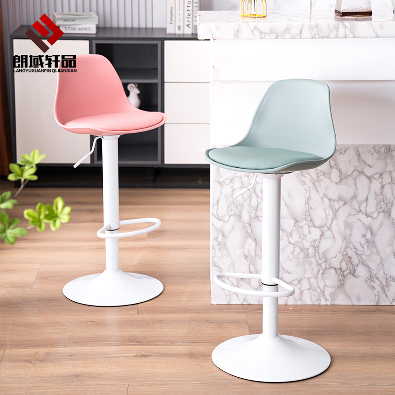 吧台椅现代简约高脚凳酒吧椅子升降高凳子M家用吧凳靠背前台收银