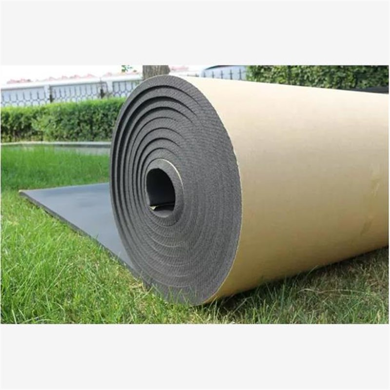 胶面光面橡塑保温板隔热板隔音棉中央空K调阻燃防冷凝水管道隔热