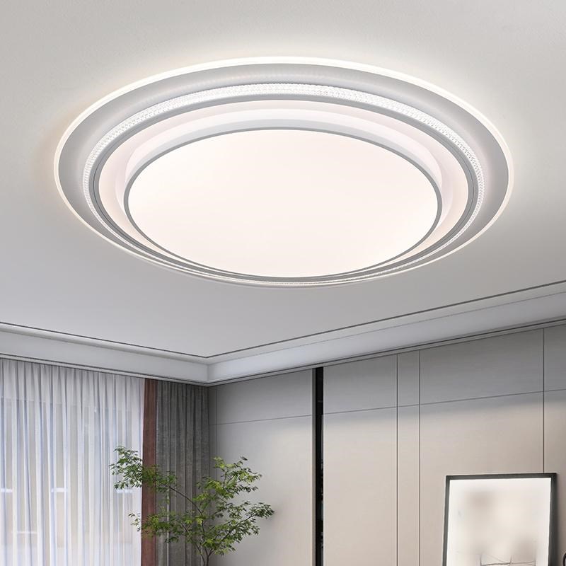 客厅灯 圆形大尺寸120CM大灯简约现代超亮新P款大厅吸顶灯中山灯