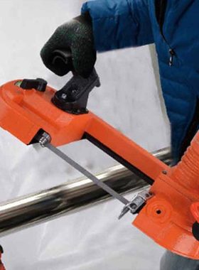 便携式气动带锯 DLY-10QS2型油管道矿用手持无火花切割风动带锯床