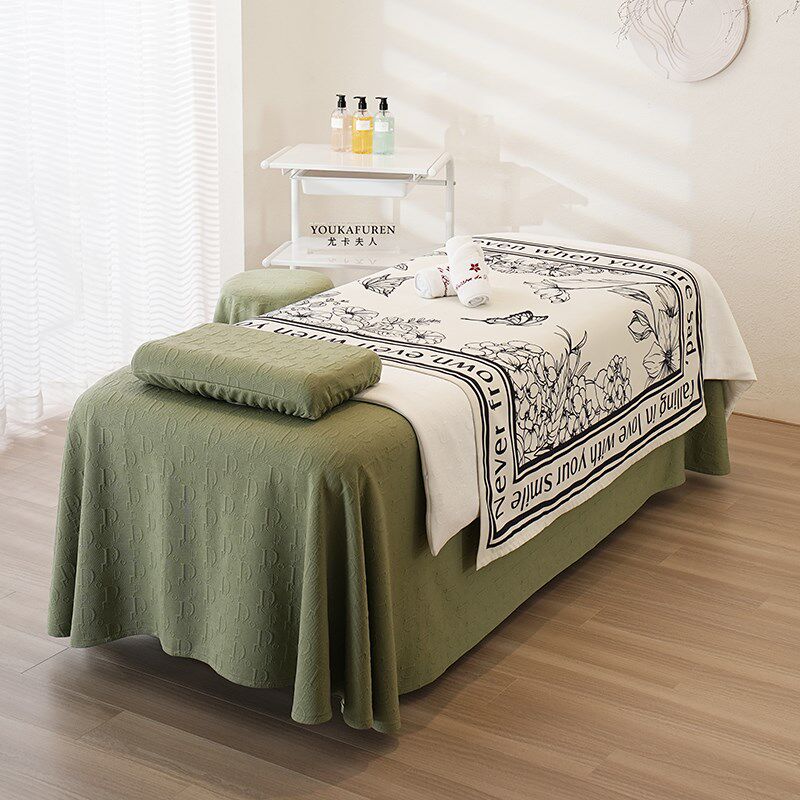 新款美容床罩四件套高档轻奢高级感美容J院专用理疗店床套四季通