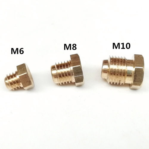 收割机漏斗d式黄油嘴 纯铜凹式加油嘴 平头黄油嘴注油 M6M8M10