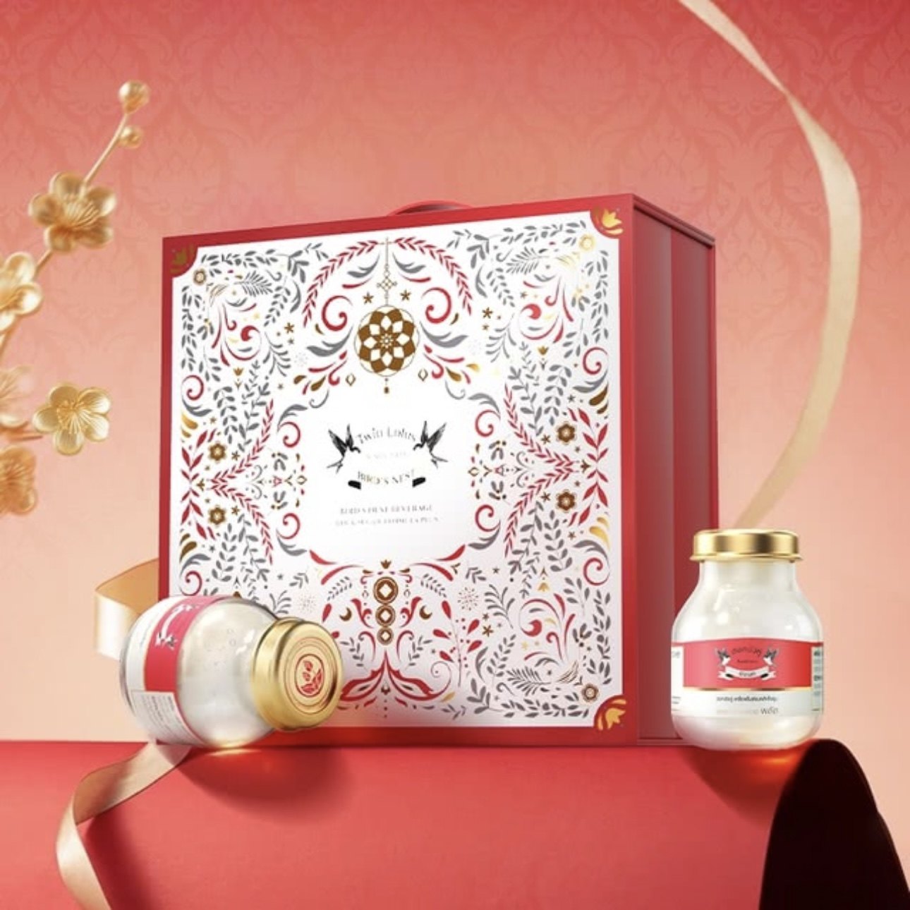 山姆双莲高浓度冰糖型即食燕窝2026限定礼盒75ml*24瓶高档礼盒装