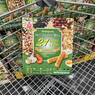山姆会员超市零食北田综合谷物坚果香脆卷蒜香虾蛋黄口味进口