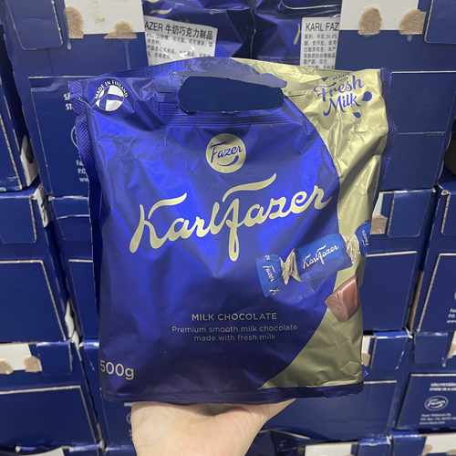 山姆 KARL FAZER卡菲泽牛奶巧克力制品 芬兰进口500g年货休闲零食