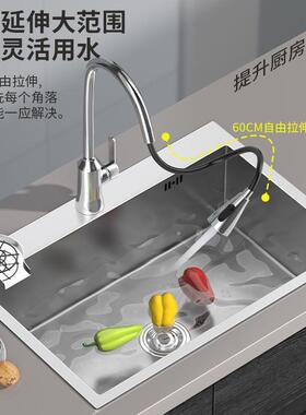 洗菜盆厨房家用水30099单加厚洗不锈洗钢碗手工菜货池洗碗盆池厂