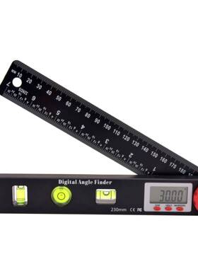 155迪吉特新款4i1数显角度尺水平尺n万向卡木水准仪直尺工角尺数