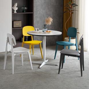 伊姆斯BAJ-T22简约会客休小圆型桌小户家用不锈钢公餐桌闲办洽谈