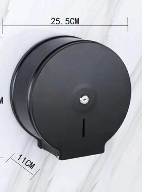 酒W1001店不锈钢卷大纸盒生间厕所纸盒大纸盘卷纸架壁挂式纸卫巾