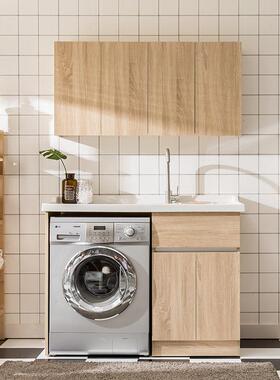 北实木衣柜阳柜组合高低洗衣机伴侣石17974台英欧石带搓洗板可切