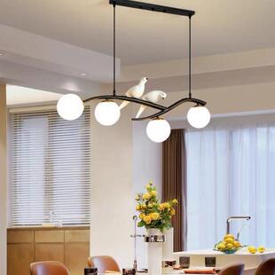 餐厅吊鸟灯北格欧风简约代现饭厅大气意小书房灯吧台网红大厅528