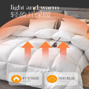 丝加厚120g斜羽纹磨毛棉被被芯130g磨毛冬季保暖充绒棉子工人宿舍