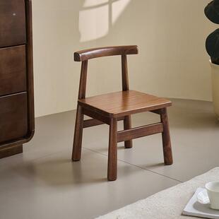 黑胡桃木小板凳儿童椅换鞋子凳家用矮凳全实木可小孩约简爱99963