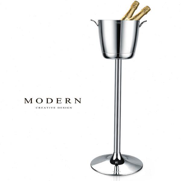 摩登MODERN轻奢如意双环立式高脚冰桶酒具红酒香槟啤酒家装饰摆件