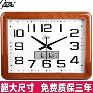 康巴丝客厅大尺寸挂钟家用创意静音大气时钟简约挂墙装饰石英钟表