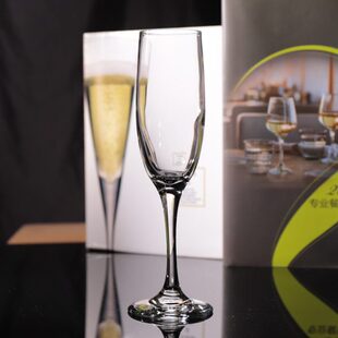 利比玻璃4196SR冷切口高脚杯甜酒起泡酒杯魅力笛形香槟杯子180ml
