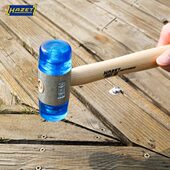 德国进口HAZET哈蔡德橡胶锤装 胶榔头锤子 修工具橡皮锤无反弹安装