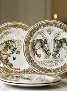 GIEN追风骏马系列法国进口餐具餐盘点心盘餐碗茶具礼品法国制造