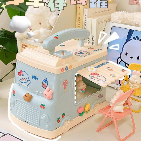 存钱罐可爱儿童女孩只进不出储蓄罐网红2023年新款带锁钱箱储钱罐