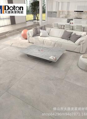 客现代仿地古砖600x120120020厅哑地砖北欧复古板砖光灰色瓷砖水