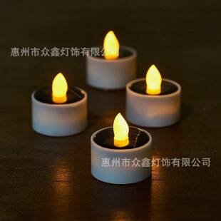 厂家直个销太阳XGM能室节日装饰氛围蜡烛8装外后院花灯园庭院露营