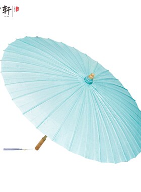 泸州分水古法蓝色油纸伞s非遗纯手工古风道具防雨晴雨两用桐油伞