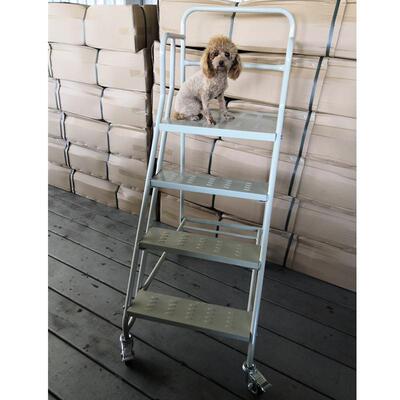 可拆装扶手四步梯家用超市仓库取货货移动登高理车JRX平货台梯取